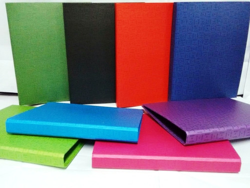 Imagen 6 de 7 de Carpeta 2 Anillos 20mm De Lomo A4 U Oficio Vs Colores 1°cali