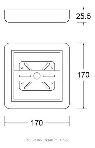 Pack De 6 Lámparas Led Sobreponer/empotrar Estevez 12w