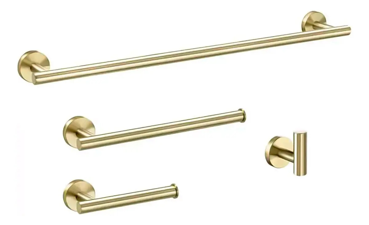 Kit De Acessórios Para Banheiro Tarsila Dourado