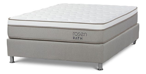 Cama Box Tarima Path Grey 2 Plazas 135 X 190 Cm Rosen