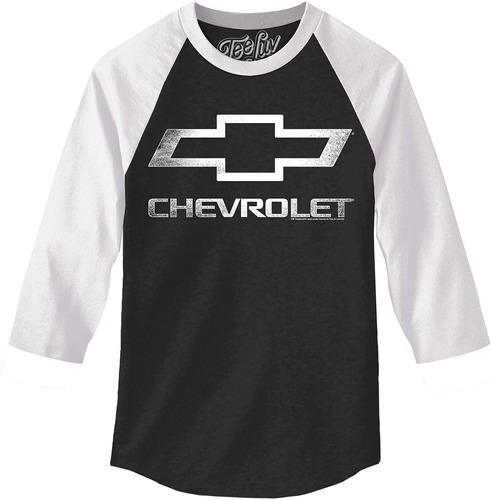 Camiseta Luv Chevrolet Logo Raglan Jersey - Camiseta Chevy M