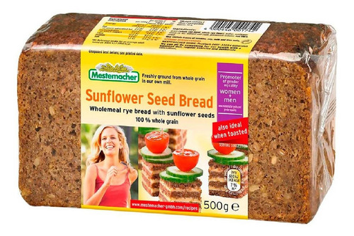 Pan Mestemacher Centeno Semillas de Girasol 500g