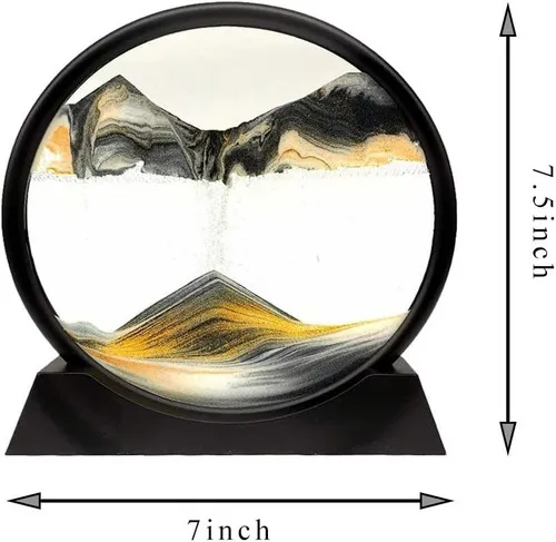 Reloj De Arena En Movimiento Paisaje 3d Decoración