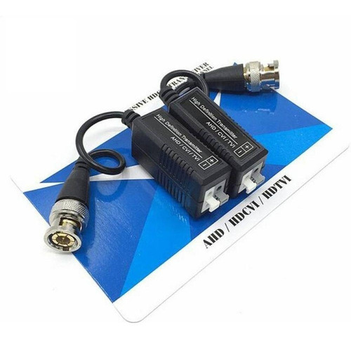 Imagen 2 de 5 de Par Balun Camara Seguridad Cctv Utp Hd Pasivo Bnc Video