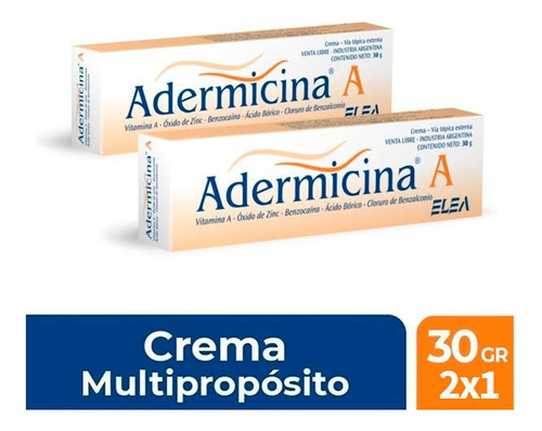 Adermicina A 2x1 Crema X30g X2 