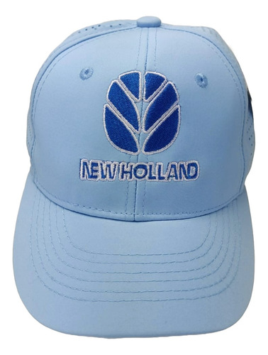 Gorra New Holland Azul Claro Transpirable Logo Gnew-003ch