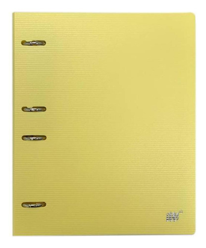 Caderno Argolado Amarelo Fichário Yes B5 Colegial