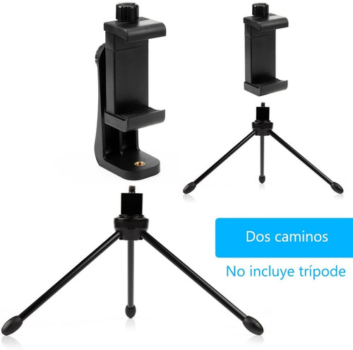 Imagen 3 de 10 de Adaptador Vertical Y Giratorio Para Trípode, Teléfono/cámara