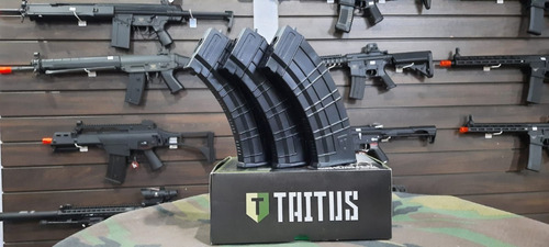 Imagem 2 de 3 de Airsoft Combo 3x Magazine Mid Cap Ak-47 Taitus