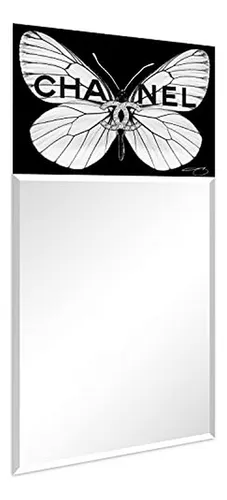 Espejo Rectangular Mariposa Con Vidrio Templado - Listo Para