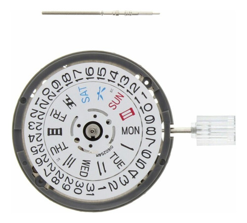 Movimento Seiko Nh36 Automático Branco Calendário 3h. 4r36.