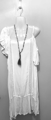 Vestido Blanco, Modelo Exclusivo (retira En La Paloma Rocha)