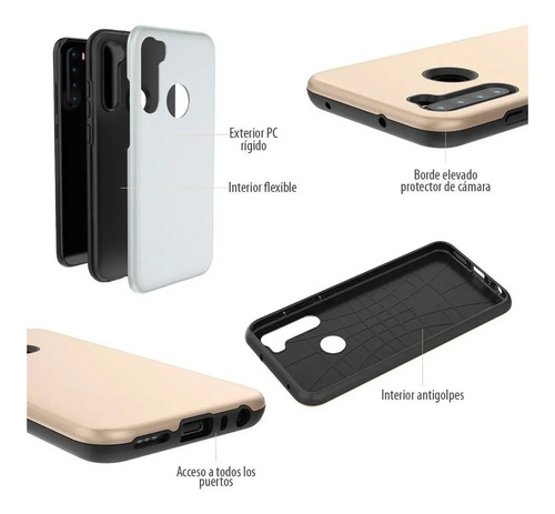 Funda Armor Soft Alto Impacto + Film Hydrogel Moto G9 Power