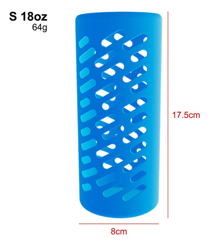 Botella De Agua De Vidrio Funda Protectora De Silicona Funda