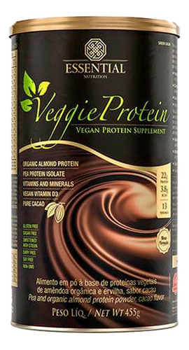 Veggie Protein Cacao 455g -  Nutrition Essential