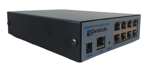 Gravador Telefônico Tronco Ou Ramal Pináculo Mg-4e 4 Canais