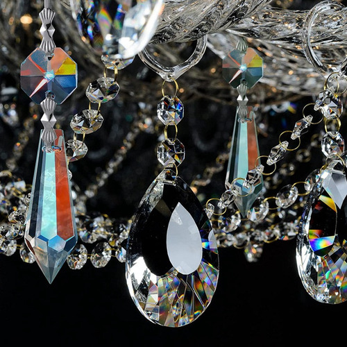 Juego De 24 Colgantes Con Prismas De Cristal For Candelabro