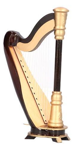 Mini Instrumento Musical Para Adorno, Modelo De Arpa, Réplic