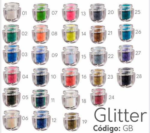 28 Glitter Cosmetico Para Jabon Bissu Surtidos