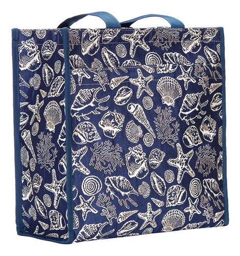 Signare Bolsa Hombro Para Mujer Diseño Concha Mar Azul Shell