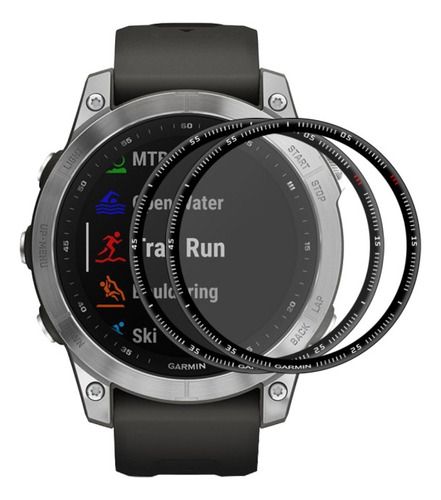 2 Piezas De Película Enkay Pc Edge+pmma Para Garmin Fenix 7