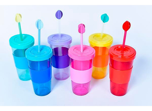 Imagen 4 de 10 de Vaso Termico Plastico Stark Glitter Kuchen