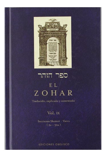 Libro : El Zohar, Vol. 9 (zohar, 9) - Bar Iojai, Rabi...