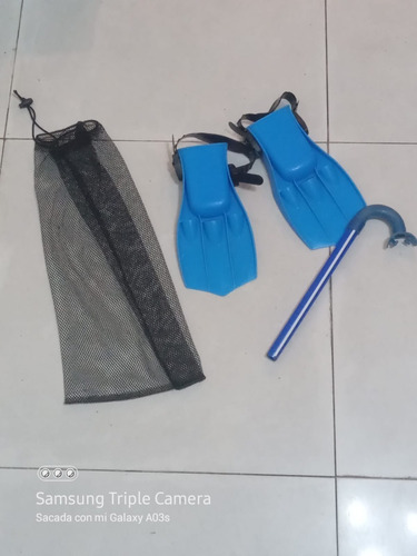 Kit Buceo Niños Antiparra + Snorkel + Patas De Rana