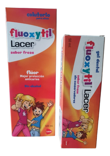 Enjuague Bucal + Gel Dental Fluoxytil Con Flúor Y Calcio 