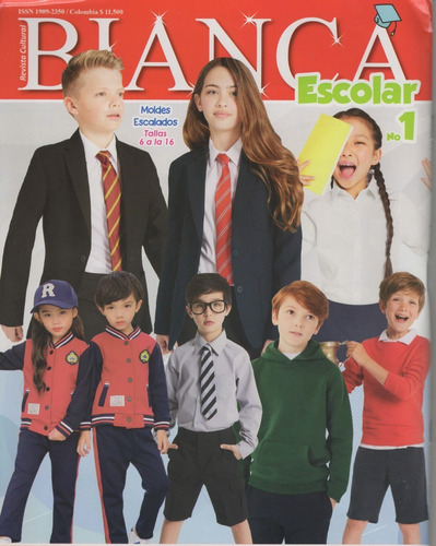 Patrón Molde Revista Bianca Escolar #01 En Papel Física
