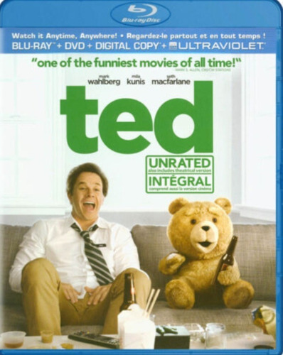 Ted Blu Ray + Dvd Original & Digital Copy ( Nuevo )