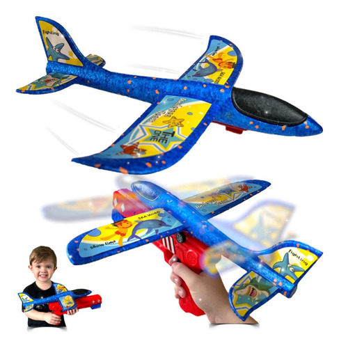 Avião Planador Com Lançador Brinquedo Crianças Ninho Boy