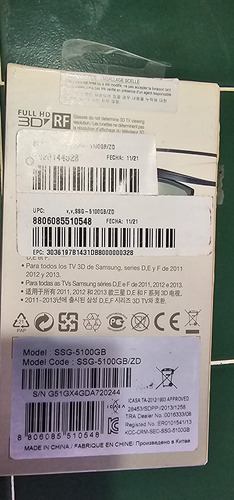 Lentes Samsung 3d Ssg-5100gb 100% Originales