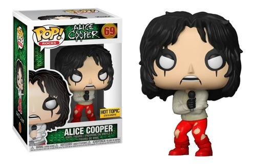 Funko Pop Alice Cooper Hot Topic Exclusivo Camisa Fuerza