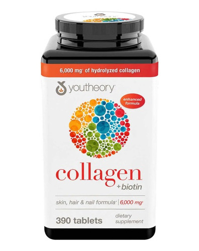 Colageno Youtheory 390 Tabletas - Unidad a $341