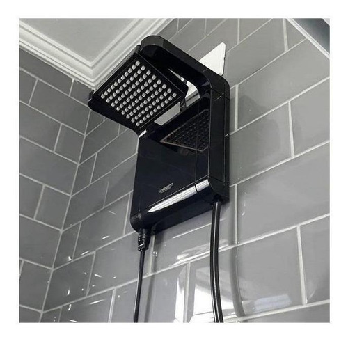 Imagem 3 de 3 de Chuveiro elétrico de parede Lorenzetti Acqua Ultra Star preto 7800W 220V