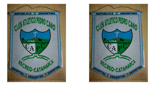 Banderin Grande 40cm Pedro Cano Recreo Catamarca