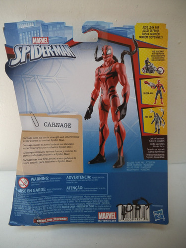 Imagen 3 de 3 de Carnage Spiderman Hasbro