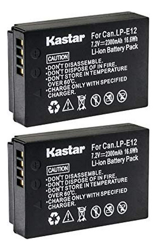 Kastar De La Batería (2 Pack) Para Canon Lpe12 Lpe12 Batería