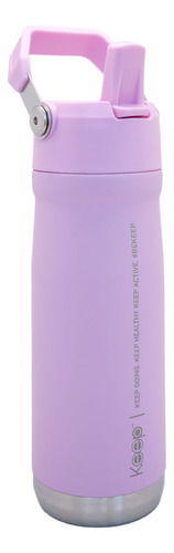 Botella Insulada Con Mango 65o Ml Keep - Rosado