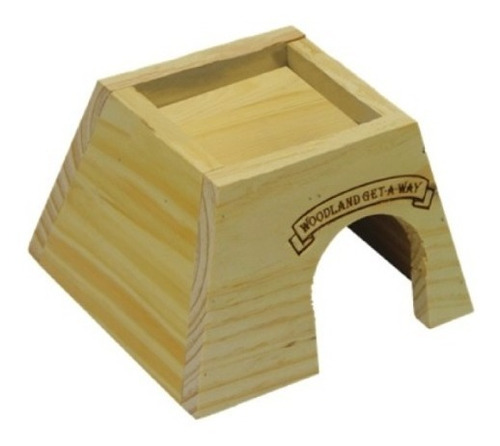 Casa Para Erizo De Madera Cuyo Hamster Chinchilla Mediana