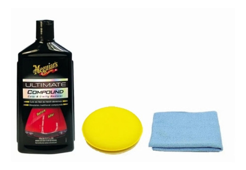 Kit Meguiars Ultimate Compound + Pad Aplicador Meguiars+pad