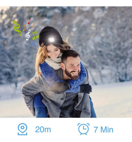 Gorro Bluetooth Sem Fio Para Música Mais Quente