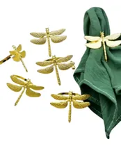 Comprar Set 6 Anillos Dorados Navideños Para Servilletas De Tela