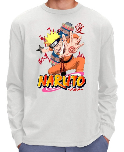 Camiseta Remera Manga Larga Naruto Shippuden 2 Bellos Diseño