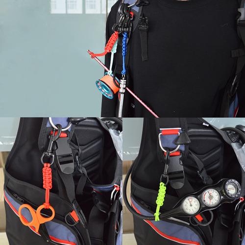 Perno Giratorio Para Buceo, Gancho A Presión 316 Ss Con Cord