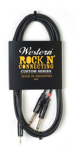 Cable En Y Western Mini2p30 Mini Plug A Dos Plug Mono 3 M
