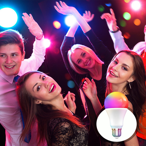 Rgb Bombillas Inteligentes De Cambio De Color 4pcs 12w foco led Rgb luces Rgb