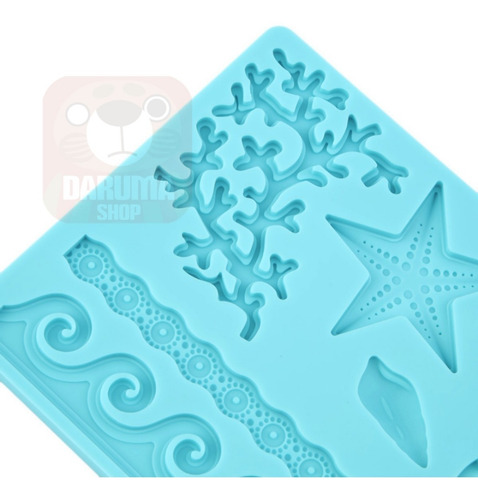 Imagen 6 de 9 de Molde Fondo De Mar Coral Guarda Caracol Estrella Belgrano