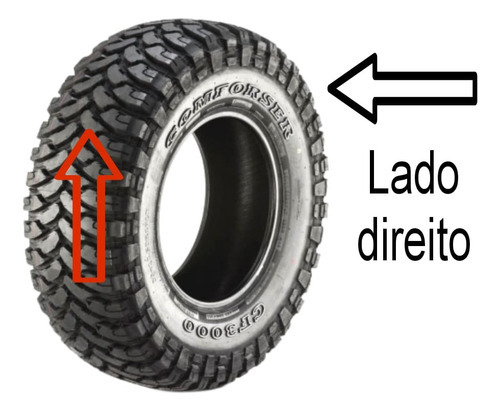 Pneu Comforser Cf3000 315/75r16 Mt Mud 10 Lonas 127/124q